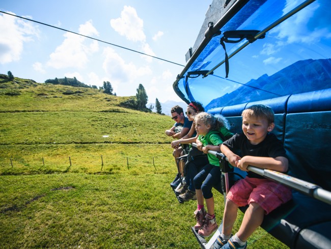 Seilbahnwandern - Ideal für Familien mit Kindern © TVB Obertauern 