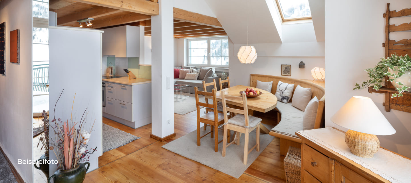 Wohnbeispiel Maisonette Alina