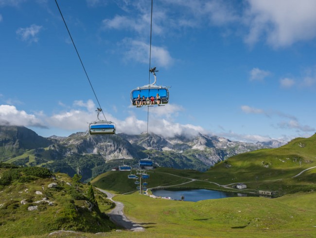 Es geht hoch hinaus - auch lange Wanderungen sind damit möglich! © TVB Obertauern